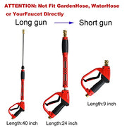 Tool Daily Deluxe Pressure Washer Gun, with Replacement Wand Extension, 5 Nozzle Tips, M22 Fitting, 40 Inch, 5000 PSI - Grill Parts America