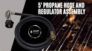 Propane Conversion Kit from NG to LP Fit For Weber SUMMIT 670 - SUMMIT 660 or the - - SUMMIT 650 Models - 5' Propane Hose and Regulator Assembly - PreDrilled Orifices for ALL Burners Included - Grill Parts America