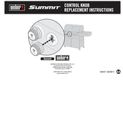 Weber Summit Series Gas Grill Main Burner Gas Control 2 Pack Knob 91537 - Grill Parts America