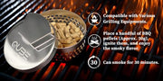 QUBE BBQ Smoker Box - Barbecue Grilling Accessories, Add Smokey BBQ Flavor on Gas Grill or Charcoal Grills with This Stainless Steel Smoker Box - Grill Parts America