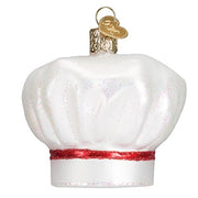 Old World Christmas Ornaments: Chef's Collection Glass Blown Ornaments for Christmas Tree, Chefs Hat - Grill Parts America