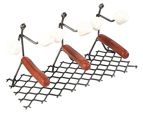 GUTE Hot Dog Roaster Stainless Steel Three Man Stick Figure Griller Funny Barbeque BBQ Grilling Gifts, Dad Gifts, Men Novelty Hotdog - Great for Parties, Birthdays, Tailgates! - Grill Parts America