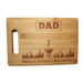 Laser Engraved Cutting Board Master of the Grill and Best Dad Ever Gift For father Birthday Gifts for Dad Personalized Cutting Board Gift Rectangle Bamboo Cutting Board (10.6 x 7 Rectangle) - Grill Parts America