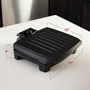 GEORGE FOREMAN® Contact Submersible™ Grill, 5-Serving Grill - Adjustable Temperature Control, Black Plates, Wash the entire grill - Grill Parts America