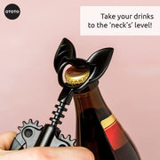 OTOTO 2-in-1 Wine & Beer Opener, Goth Halloween Gifts, Gothic Wine Accessories & Gifts for Wine Lovers, Spooky Corkscrew Bottle Opener, Wine Accessories, Wine Gifts, Cool Kitchen Gadgets (Vino) - Grill Parts America