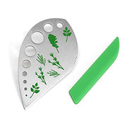 Herb Stripper, Jiaedge Green 9 holes Stainless Steel Kitchen Herbs Leaf Stripping Tool, Metal Herb Peeler for Kale, Collard Greens, Thyme, Basil, Rosemary Stripper - Grill Parts America