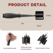 Meat Chopper for Hamburger, Premium Heat Resistant Masher and Smasher for Ground Beef, Ground Turkey and More, Nylon Ground Beef Chopper Tool and Meat Fork, Non Stick Mix Chopper - Grill Parts America