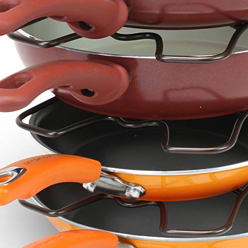 Deco Brothers Pan Organizer Rack for Kitchen Cabinet and Counter, Bronze - Grill Parts America