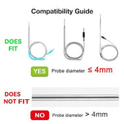 Temperature Probe Spool for BBQ Thermometer with Strong Magnets, Meat Probe Winder Organizer Perfect for Wrapping Wire for Store, Travel, BBQ Grill Accessories Tools - Presents for Men Dad（2-Pack） - Grill Parts America