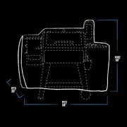 Pit Boss Grills 73821 Pit Boss Deluxe and 820 Pro Series Pellet Grill Cover, PB820D, Black - Grill Parts America