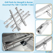 Grill Replacement Parts Kit for Nexgrill 6 Burner Grill 720-1136 720-1136C