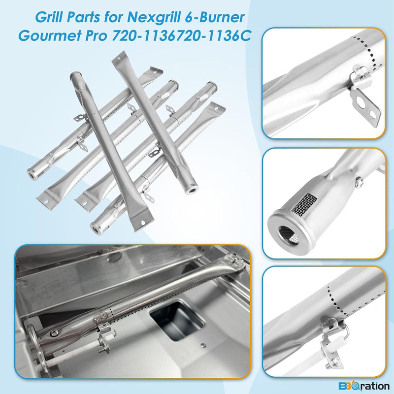 Grill Replacement Parts Kit for Nexgrill 6 Burner Grill 720-1136 720-1136C
