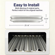 Heat Plate Shield Stainless Steel Gas Burner Cover Grill Replacement Parts for Viking VGBQ 30 in T Series, VGBQ 41 in T Series, VGBQ 53 in T Series, VGBQ30, VGBQ41, VGBQ53, 4 Pack Flame Tamers