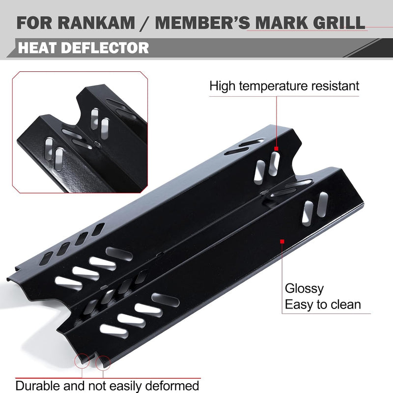 GR2234801-MM-00 Grill Replacement Parts for Rankam Grill Replacement GR2234802MM00 Heat Plates GR2234801-MM-00 92291 Flame Tamer Members Mark 2 Burner Grill Parts Heat Shield Heat Tents