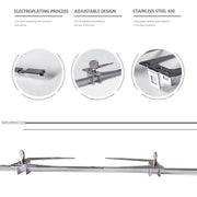 Electric BBQ Rotisserie Grill Rod 1.5V D Size Barbecue Rotisserie Rotator Motor Durable Electric BBQ Rotisserie Grill Rod