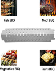 15" Grill Heat Plates Shield Burner Covers BBQ Gas Grill Replacement Parts for Front Avenue, Charbroil 463240904, 463261406, 463252105, Thermos 461230404, 461246804, Centro, Costco Kirkland
