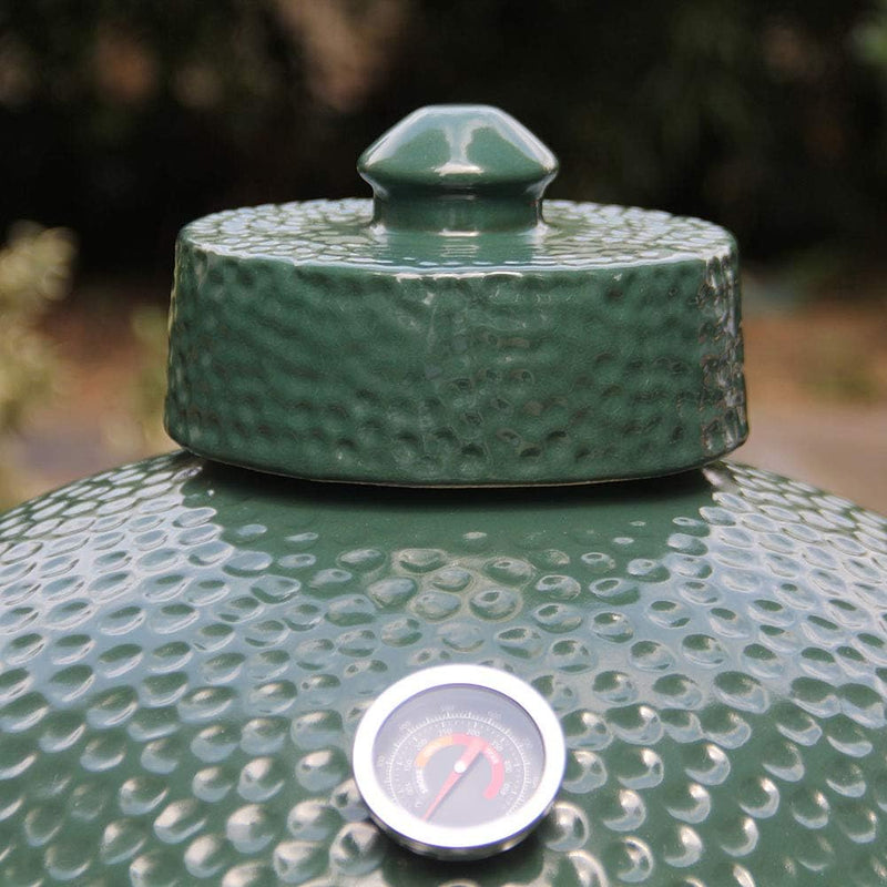 Ceramic Grill Top Compatible with Medium Large and Xlarge Big Green Egg,Dual Function Ceramic Grill Top Cap,Kamado Accessories Charcoal Grill Top Parts Replacement for Easy Grasp and Anti-Hot