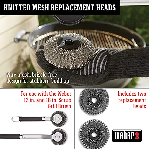 Weber Scrub Brush Replacement Heads (2pk) - Grill Parts America