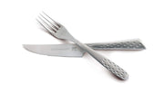 Weber Deluxe Cutlery Set - Serrated Stainless Steel Fork and Knife Set - Weber Barbecue Accessories - 12 Pieces - Silver (17845) - Grill Parts America