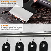 grilljoy 28-Piece Griddle Accessories Kit with Cleaning Kit for Teppanyaki Camping Cooking - Complete Griddle Tools Set in Carrying Storage Bag - Basting Cover, Smash Burger Press, Grill Spatulas - Grill Parts America