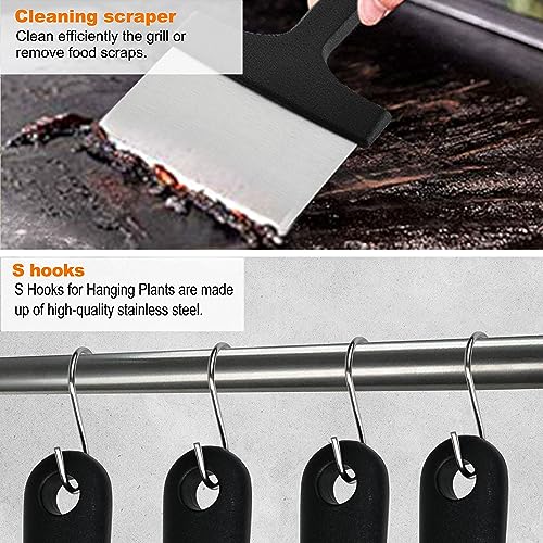 grilljoy 28-Piece Griddle Accessories Kit with Cleaning Kit for Teppanyaki Camping Cooking - Complete Griddle Tools Set in Carrying Storage Bag - Basting Cover, Smash Burger Press, Grill Spatulas - Grill Parts America