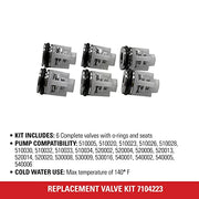 Simpson Cleaning 7104223 Replacement Valve Kit for Pressure Washer Pumps, White - Grill Parts America