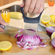 JAYVAR Onion Holder for Slicing, Lemon Slicer Onion Cutter for Slicing, Vegetable Cutter for Potato and Tomato, Avocados, Eggs, Food Slicer Assistant Tool for Slicing Fruit Lemon and Meat - Grill Parts America