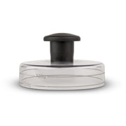 Weber Hamburger Press, for uniform burger patties, for preparing 200 & 120g patties, removable handle for easy storage, dishwasher safe - Black (6400) - Grill Parts America