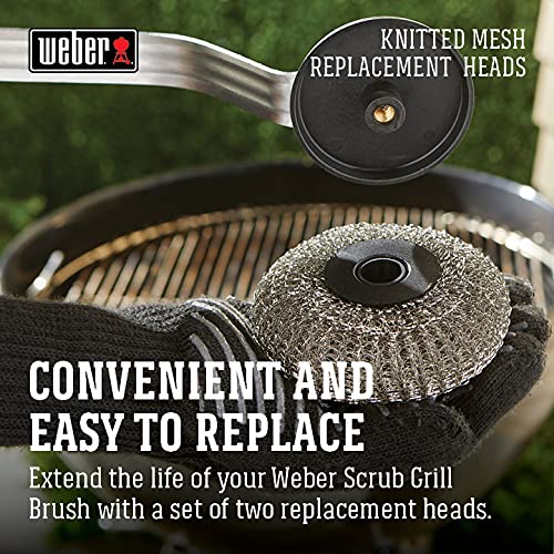 Weber Scrub Brush Replacement Heads (2pk) - Grill Parts America