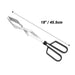 only fire BBQ Grilling Tong - Extra Long Scissor Tongs with PVC Handle for Outdoor Grill & Kitchen,Great Cooking Accessories for Charcoal, Gas Grills & Smoker,18 Inch, Aluminum - Grill Parts America