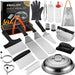 grilljoy 28-Piece Griddle Accessories Kit with Cleaning Kit for Teppanyaki Camping Cooking - Complete Griddle Tools Set in Carrying Storage Bag - Basting Cover, Smash Burger Press, Grill Spatulas - Grill Parts America