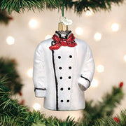 Old World Christmas Chef's Coat Glass Blown Ornament for Christmas Tree 4x4 - Grill Parts America