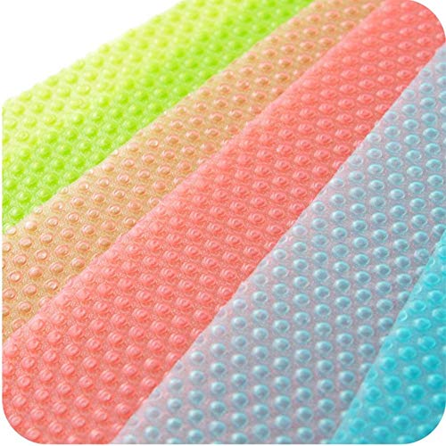 AKINLY 9 Pack Refrigerator Mats,Washable Fridge Mats Liners Easy to Clear Fridge Pads Mat Shelves Drawer Table Mats Refrigerator Liners for Shelves,3Red/3Green/3Blue - Grill Parts America