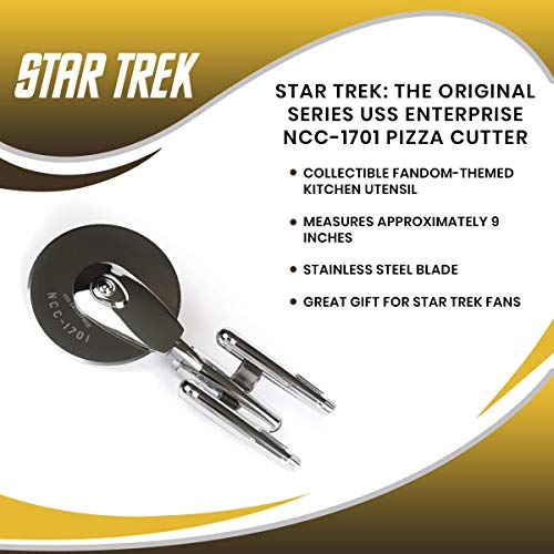 Star Trek: The Original Series USS Enterprise NCC-1701 Pizza Cutter - Grill Parts America