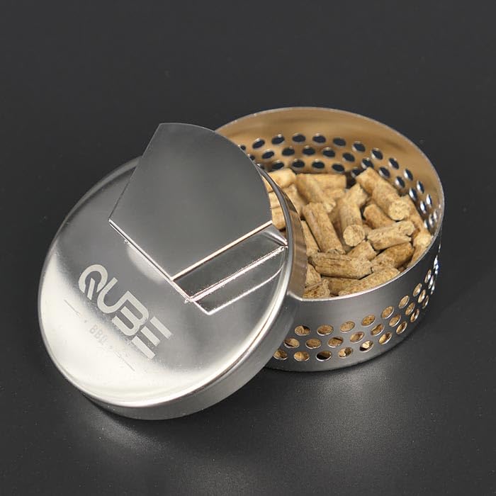 QUBE BBQ Smoker Box - Barbecue Grilling Accessories, Add Smokey BBQ Flavor on Gas Grill or Charcoal Grills with This Stainless Steel Smoker Box - Grill Parts America