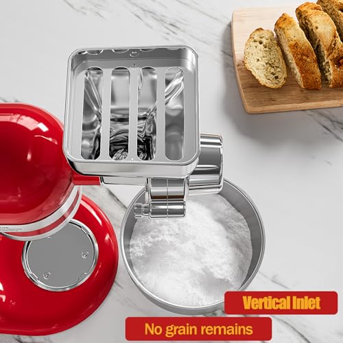 thumbnail image 2 of Upgrade Your Kitchen Game: Grain Mill Attachment For KitchenAid Stand Mixer – 8-Level Adjustable Flour Grinder 2 of 5