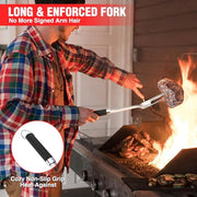 PARGRILL Grill Accessories Heavy Duty BBQ Set Gifts for Men/Women - Premium Stainless Steel Spatula, Fork, Brush & Tongs, Barbecue Utensils Tool Kit Gift for Grilling Lover Outdoor - Grill Parts America