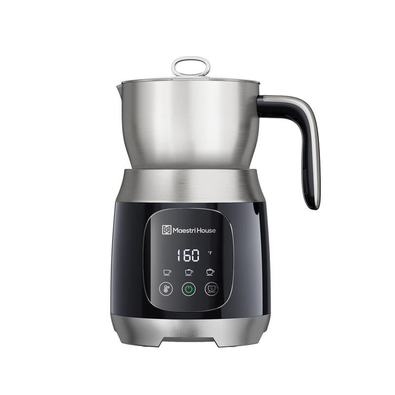 Maestri House Milk Frother, 21OZ Variable Temp and Froth Thickness Milk Frother and Steamer, Smart Touch Control Milk Warmer, Dishwasher Safe, Memory Function for Latte Cappuccino Hot Chocolate - Grill Parts America