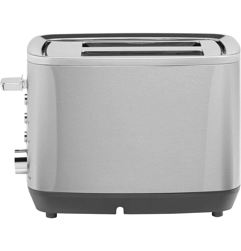 GE 2 Slice Stainless Steel Toaster, Extra Wide Slots for Toasting Bagels, Breads, Waffles & More, 7 Adjustable Shade Settings, Removable Crumb Tray, Countertop Kitchen Essentials, 850 Watts - Grill Parts America