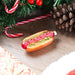 JOIEDOMI Hot Dog Food Blown Glass Large Christmas Ornaments for Christmas Tree Hanging Ornament Outdoor Christmas Decorations Indoor, Xmas Christmas Party Favors Supplies Cute Winter Presents Gift - Grill Parts America