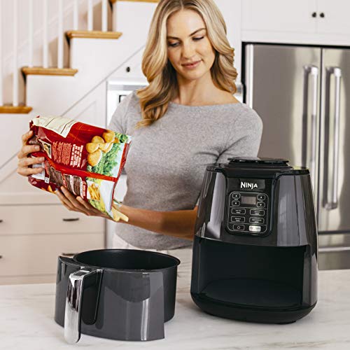 Ninja Air Fryer, Roast, Bake, Air Fry, Roast, Broil, Reheats, & Dehydrates, 4-in-1, Fries, Frozen Food, Veggies, and Juicy Meat, Less Oil, Easy Meals, Healthy Meals, Compact, 4 QT, Grey, AF101 - Grill Parts America