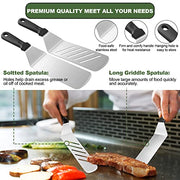 Griddle Accessories Kit, 43PCS Flat Top Grill Accessories Set for Blackstone and Camp Chef, BBQ Spatula Set with Enlarged Spatulas, Basting Cover, Scraper, Tongs for Outdoor - Grill Parts America