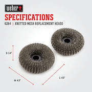 Weber Scrub Brush Replacement Heads (2pk) - Grill Parts America