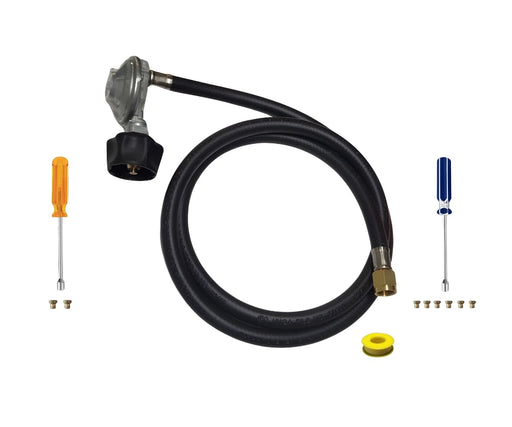Propane Conversion Kit from NG to LP Fit For Weber SUMMIT 470 - SUMMIT 460 or the SUMMIT 450 - 5' Propane Hose and Regulator Assembly - Detailed Instructions - PreDrilled LP Orifices - LP Converter - Grill Parts America