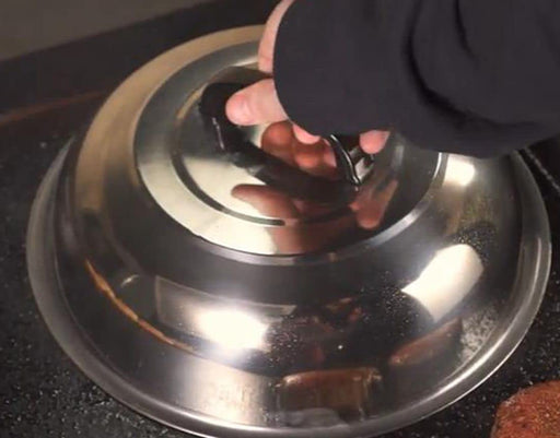 ZBXFCSH Griddle Accessories 12 Inch Round Stainless Steel Cheese Melting Dome, Steaming & Basting Griddle Cover - Best for Use in Flat Top Griddle Grill Cooking Indoor or Outdoor - Grill Parts America