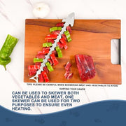 Unique Kabob Skewers for Grilling Rack - BBQ Accessories Grill Stand Tool Mens Gift, Vegetable Barbecue Holder for Christmas Dad Gift Idea, Gift for Fathers Day, Valentines, Birthday, Stocking Stuffer - Grill Parts America