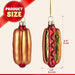JOIEDOMI Hot Dog Food Blown Glass Large Christmas Ornaments for Christmas Tree Hanging Ornament Outdoor Christmas Decorations Indoor, Xmas Christmas Party Favors Supplies Cute Winter Presents Gift - Grill Parts America