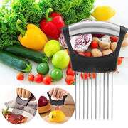 JAYVAR Onion Holder for Slicing, Lemon Slicer Onion Cutter for Slicing, Vegetable Cutter for Potato and Tomato, Avocados, Eggs, Food Slicer Assistant Tool for Slicing Fruit Lemon and Meat - Grill Parts America