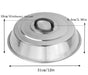 ZBXFCSH Griddle Accessories 12 Inch Round Stainless Steel Cheese Melting Dome, Steaming & Basting Griddle Cover - Best for Use in Flat Top Griddle Grill Cooking Indoor or Outdoor - Grill Parts America