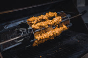 Napoleon Rotisserie Shish-Kebab Skewer Set - Fits Most Spit Rods, 6 Skewers, 2 Rotisserie Plates, Does Not Include Rotisserie
